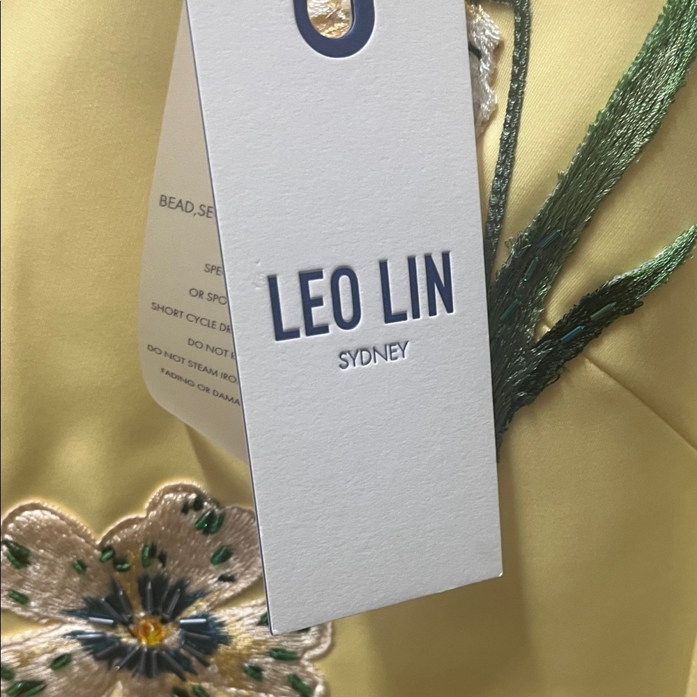 Leo Lin Cleo yellow embroidered dress - Picture 4 of 6